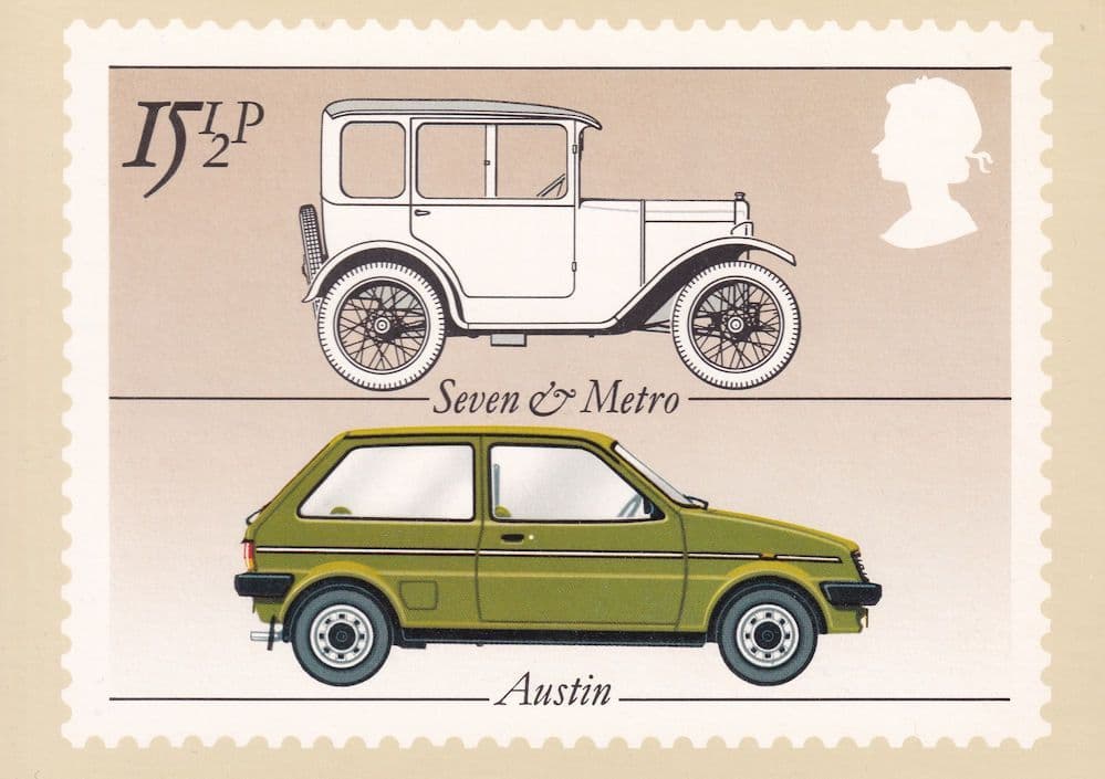Seven & Metro Austin Car PHQ Royal Mail Postcard
