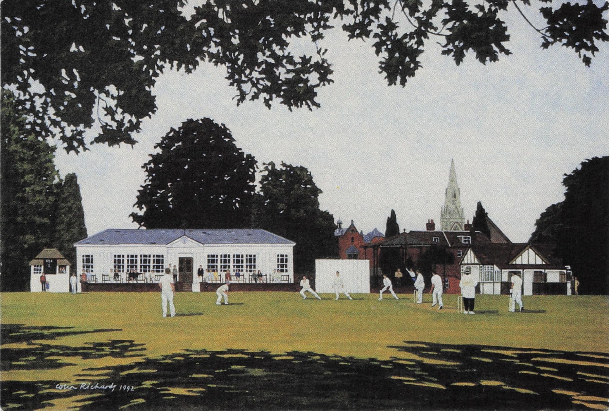 Sevenoaks Cricket Ground Club Kent 1980s Postcard