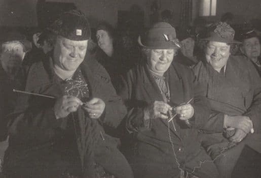 Sewing Knitting Victoria Dock Mission London 1938 BBC Postcard