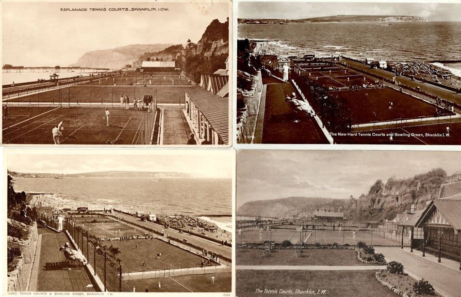 Shanklin Isle Of Wight 4x Antique Tennis Court Postcard s