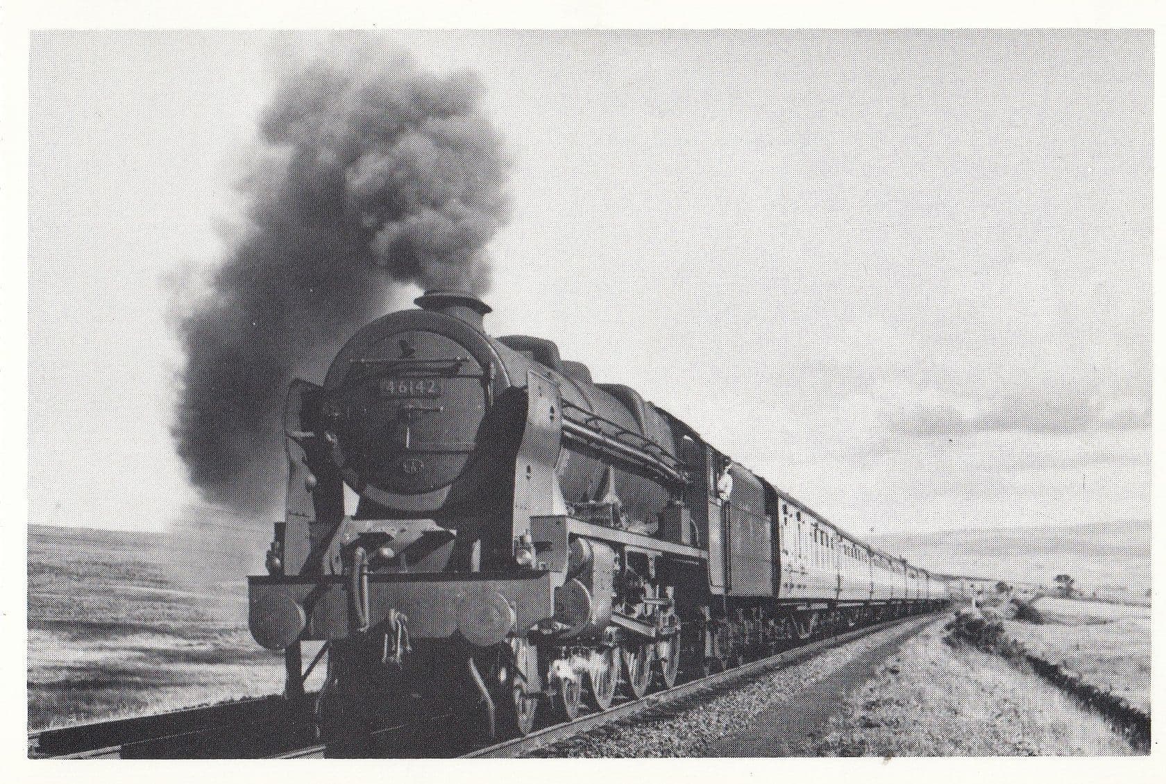 Shap Station 44162 York & Lancaster Royal Scot Regiment Train Postcard