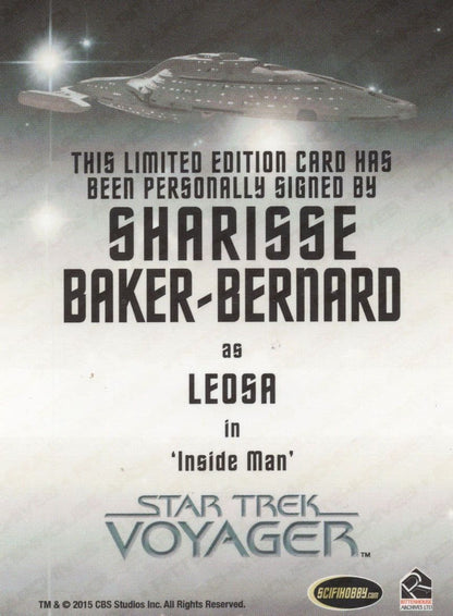 Sharisse Baker Bernard Star Trek Voyager Hand Signed Autograph Card