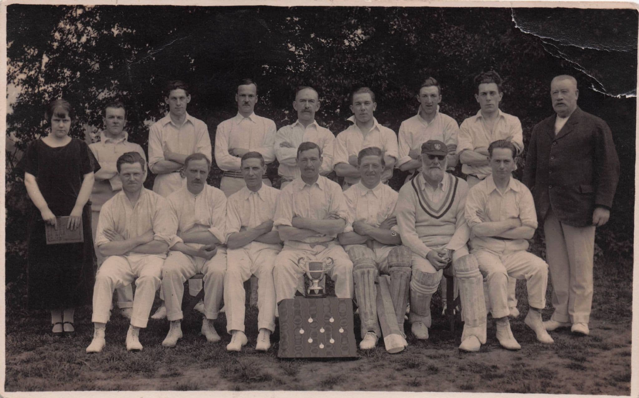 Sharnbrook Margate Antique Cricket Team Club Postcard