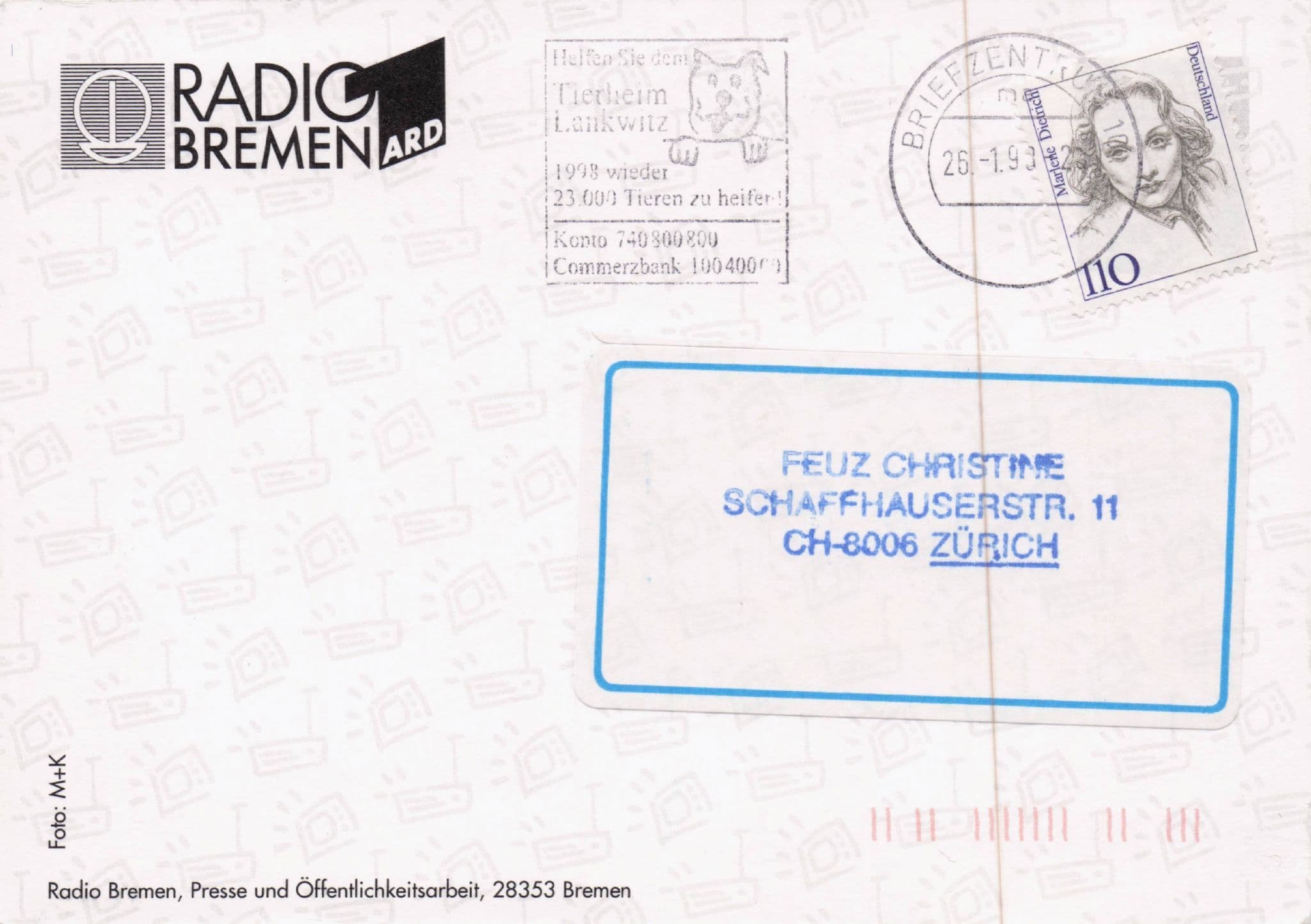 Sharon Brauner Radio Bremen Der KapitÔøΩn The Key Tatort Hand Signed Photo
