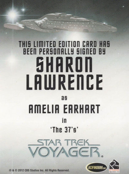 Sharon Lawrence Star Trek Voyager Hand Signed Autograph Card