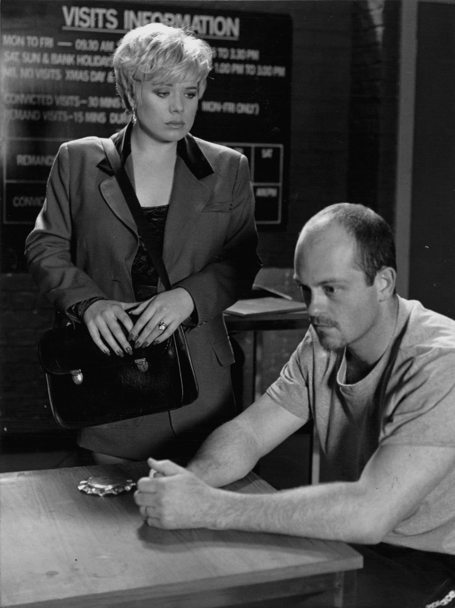 Sharon Visits Den Watts In Prison BBC Eastenders 1995 Press Photo