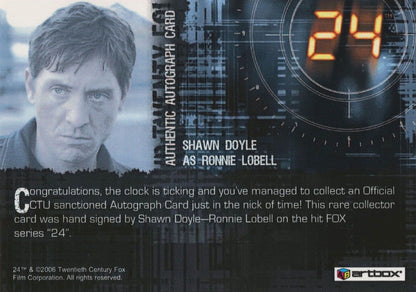 Shawn Doyle 24 Fox TV Show Hand Signed Autograph Card Photo