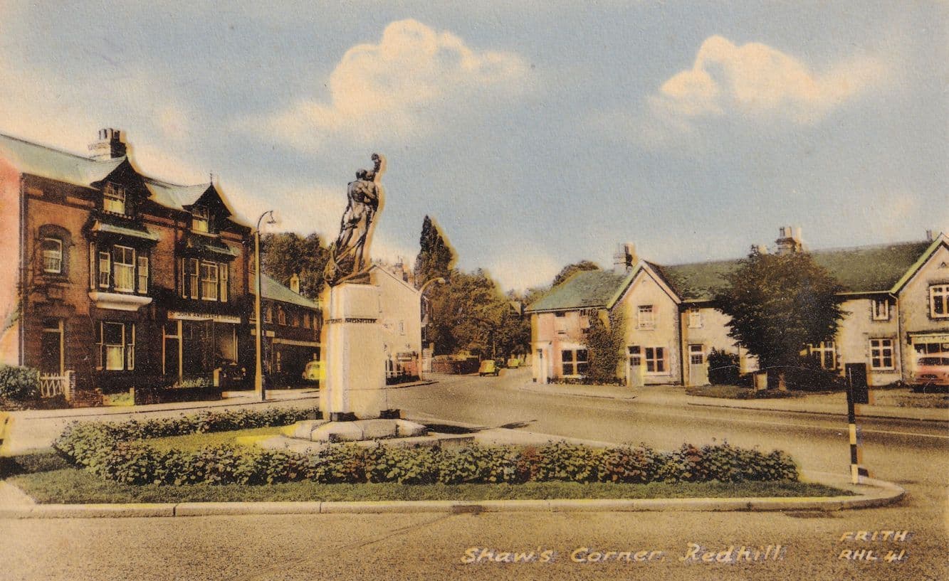 Shaws Corner Redhill Surrey Johns Ambulance Vintage Postcard