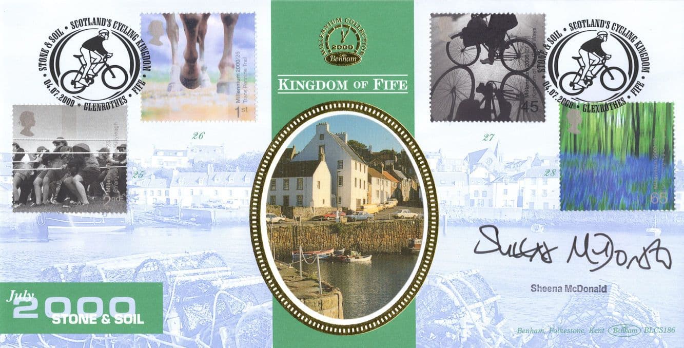 Sheena McDonald Scottish Journalist Fife Hand Signed Benham FDC