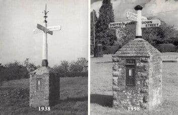 Sheffield Park Danehill Fletching Uckfield Sussex Letter Pillar Box Postcard