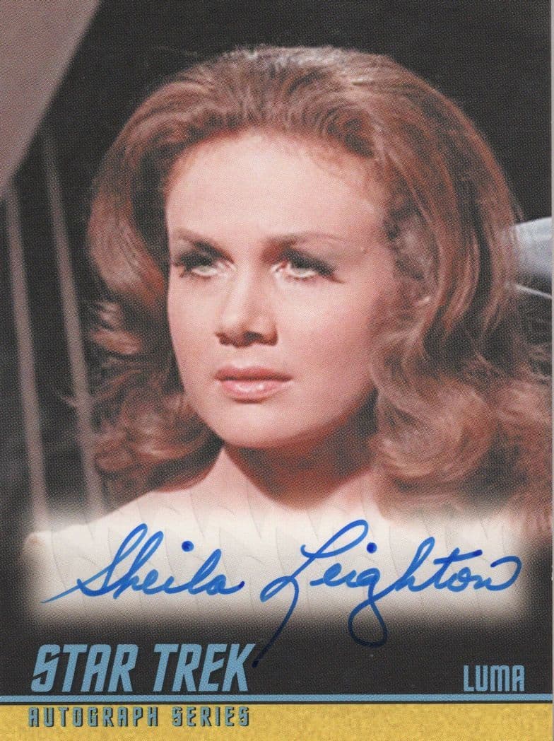 Sheila Leighton Star Trek Dr Spock Brain Rare Signed Autograph Card