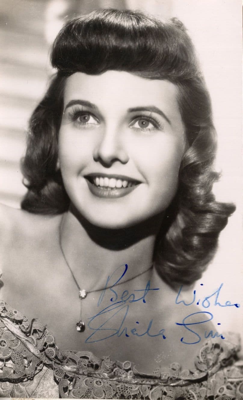 Sheila Sim of Richard Attenborough Old Rare EX Undedicated Hand Signed Photo