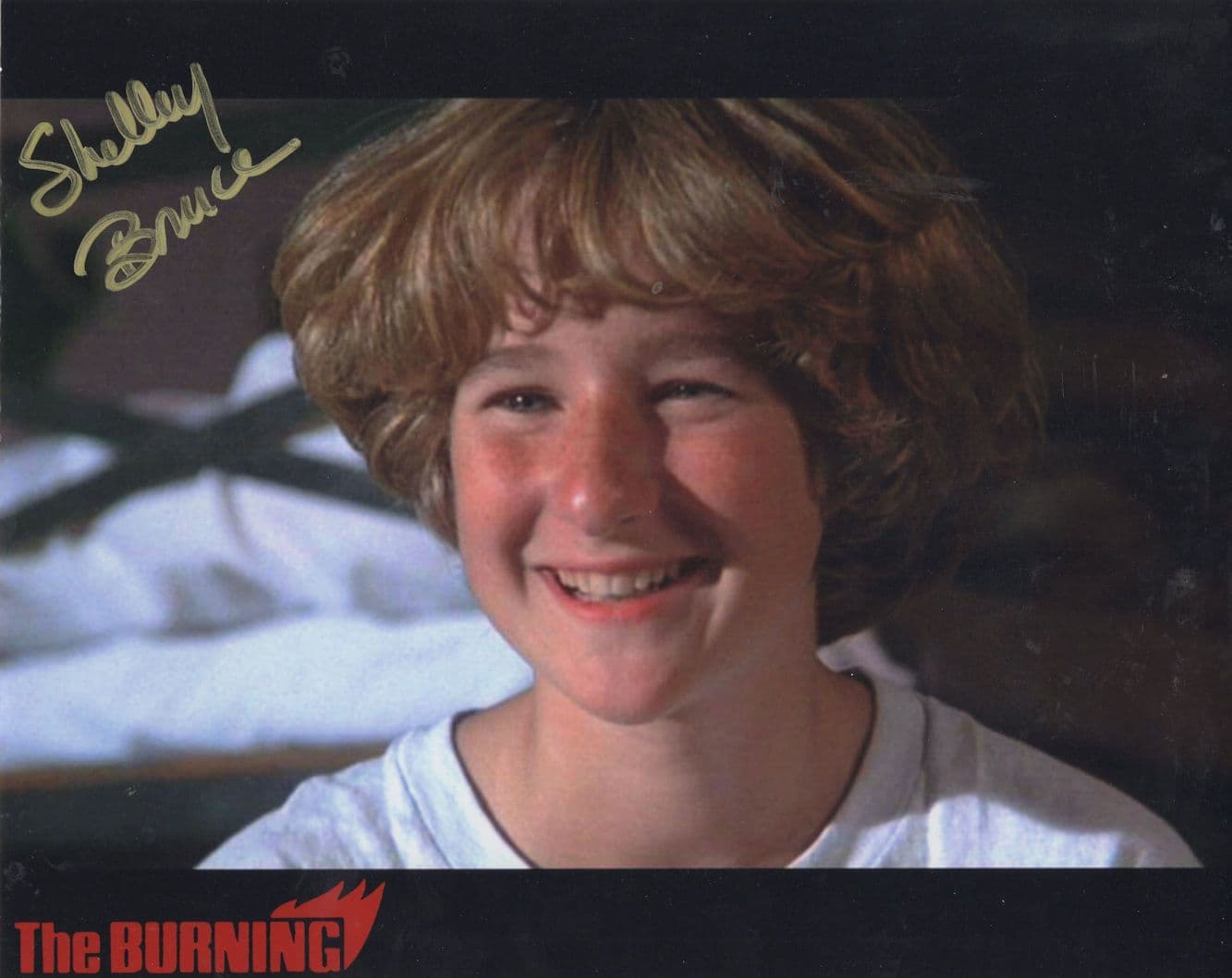 Shelley Bruce The Burning Tom Savini 10x8 Hand Signed Photo
