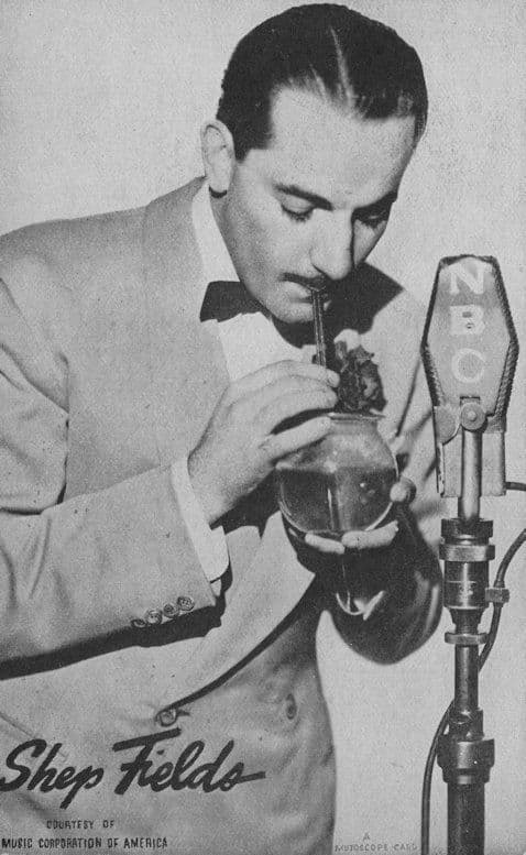 Shep Fields Jazz Big Band Vintage Printed Signed Postcard