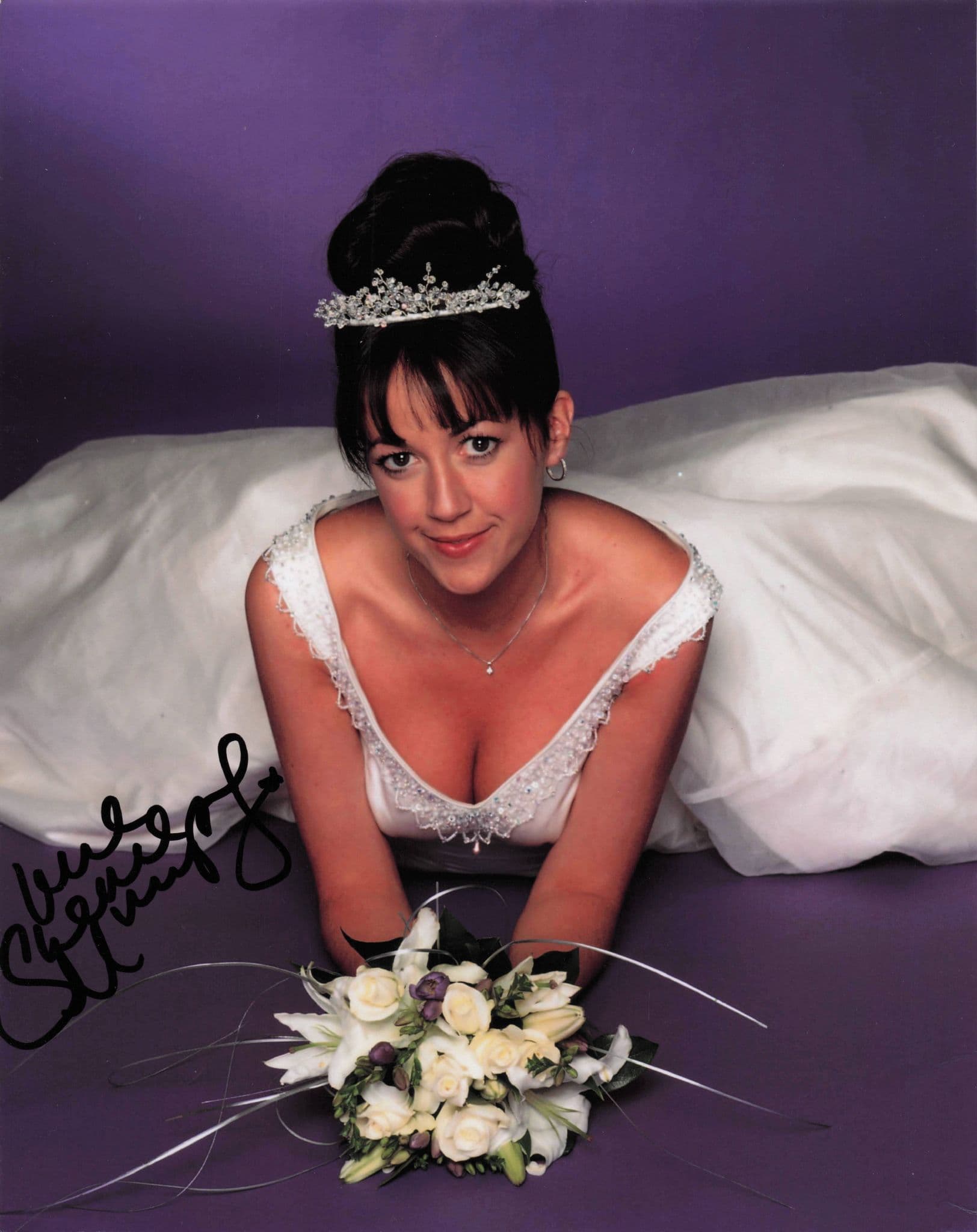 Sheree Murphy Emmerdale Neighbours as Bride 10x8 Hand Signed Photo
