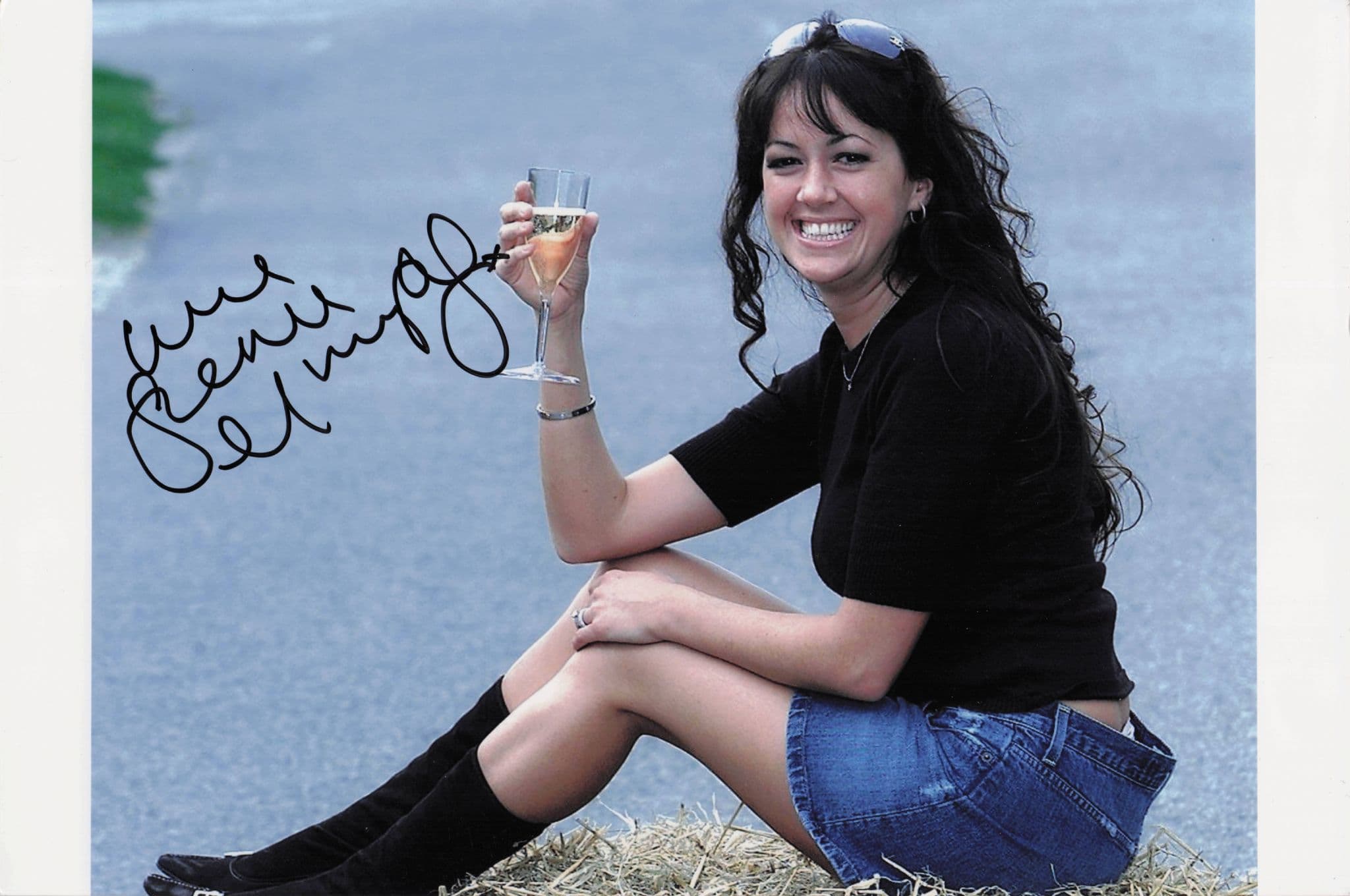 Sheree Murphy Emmerdale Neighbours Sexy Champagne 12x8 Hand Signed Photo