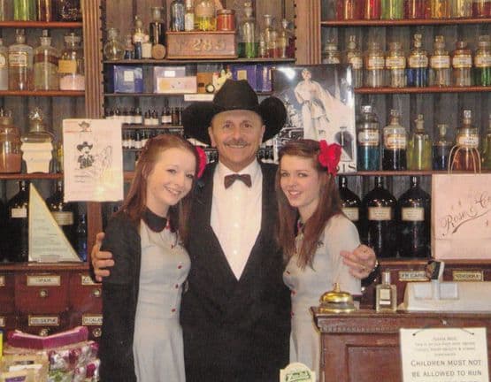 Sheriff Visiting Rose & Co Haworth Pharmacy Chemists Yorkshire Postcard