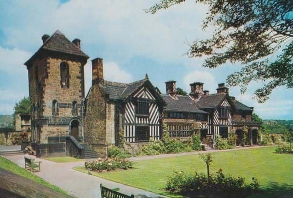 Shibden Hall Garden Grounds in 1980s Yorkshire Postcard