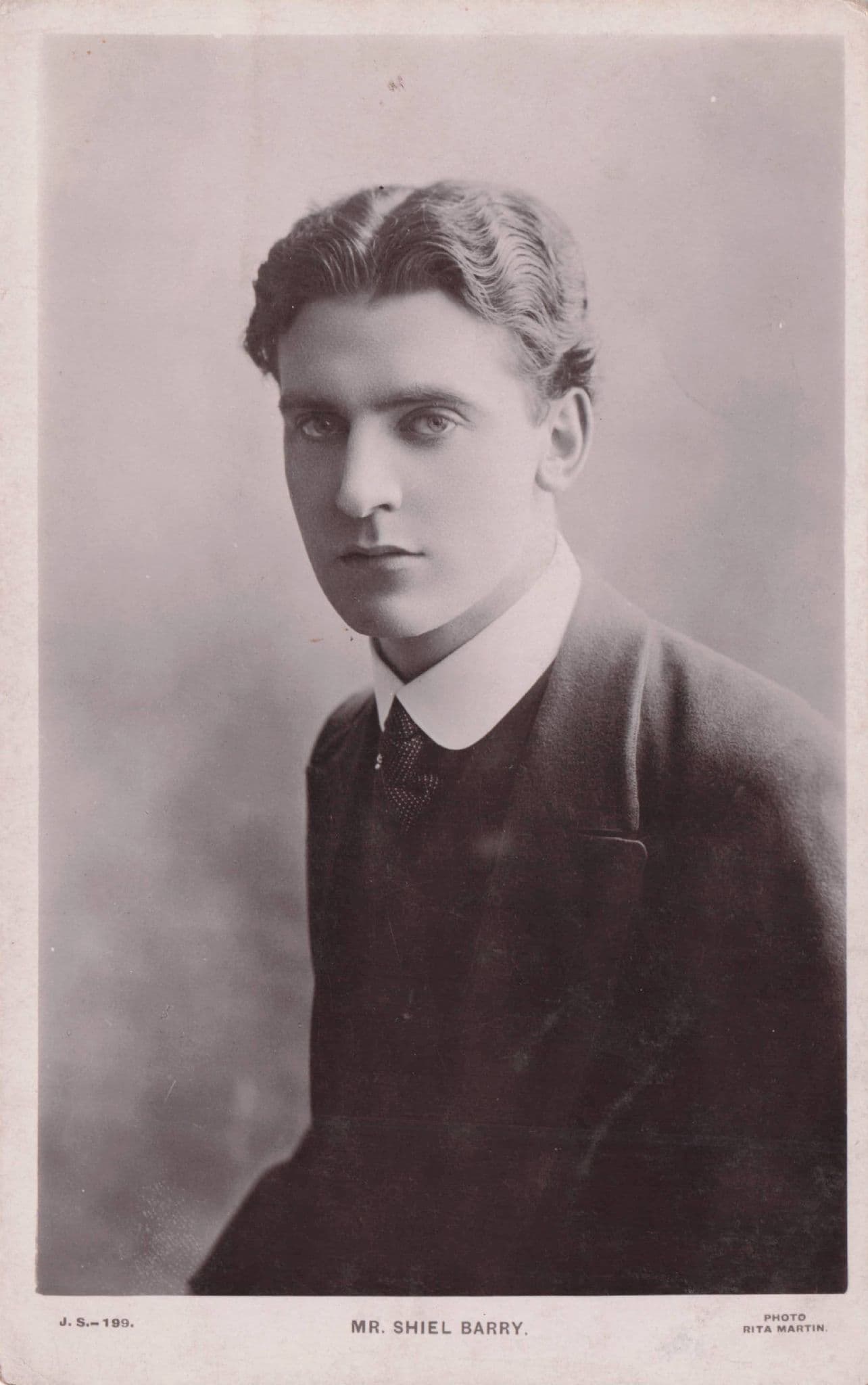 Shiel Barry Edwardian Irish  Actor Rare Real Photo Postcard