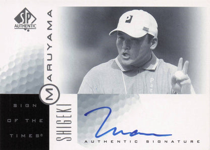 Shigeki Marayama Sign Of The Times Hand Signed 2001 SP Golf Autograph Card