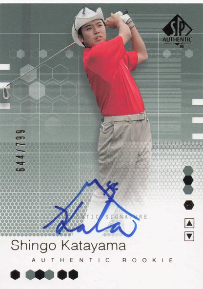 Shingo Katayama Authentic Rookie 2002 Golf SP Hand Signed Autograph Card