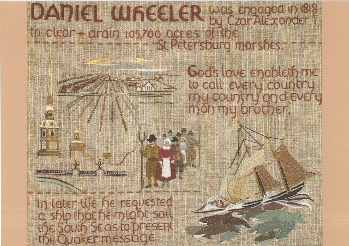 Ships At St Petersburg Marshes Quaker Tapestry Czar Alexander Postcard