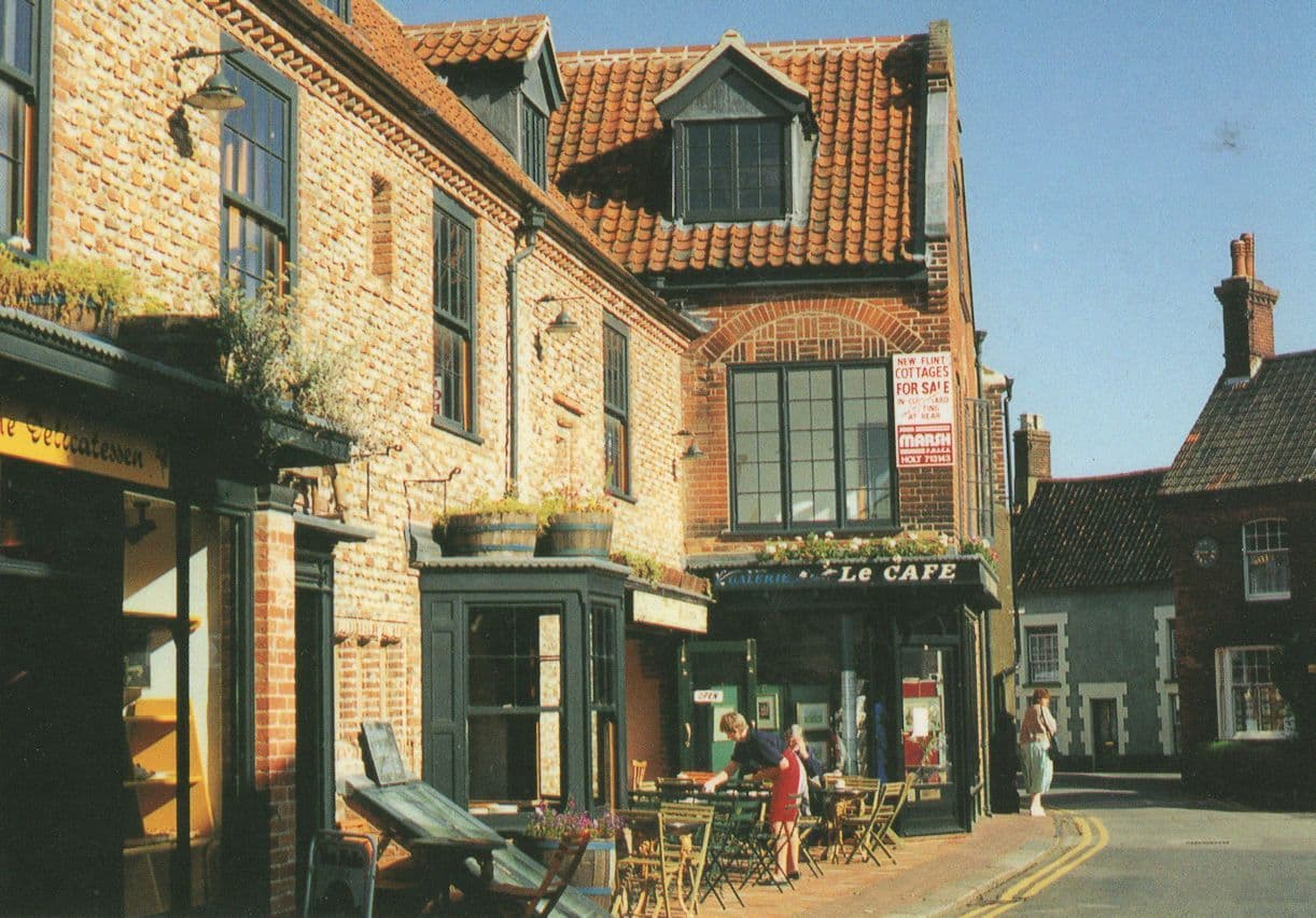 Shirehall Place Holt Norfolk Cottages For Sale at Le Cafe Postcard