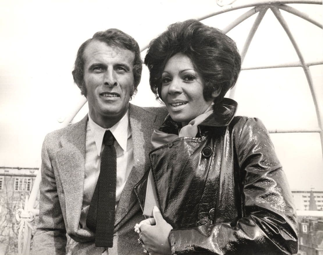 Shirley Bassey & Husband for The Simon Dee Show April 1970 10x8 Press Photo