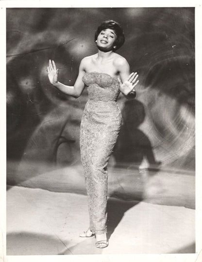 Shirley Bassey Live On Television in 1964 Old Rare ATV Press Photo
