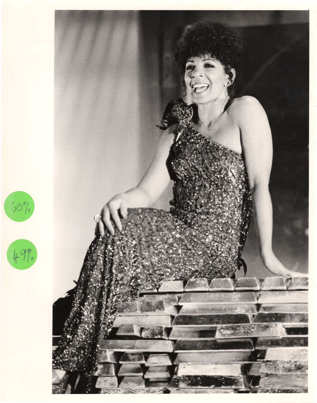 Shirley Bassey Live On Television in 1988 10x8 Rare ATV Press Photo