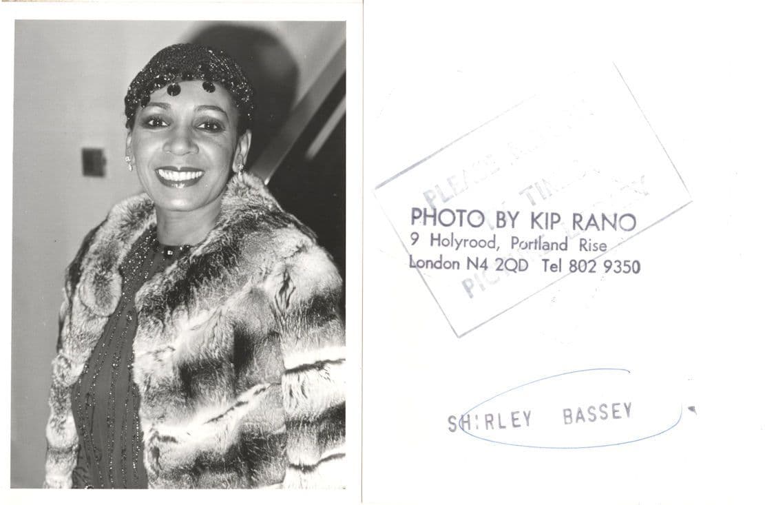 Shirley Bassey Vintage Mint London Kip Rano Rare Press Photo