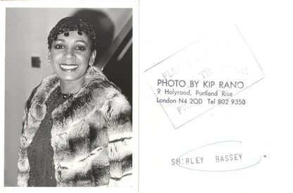 Shirley Bassey Vintage Mint London Kip Rano Rare Press Photo