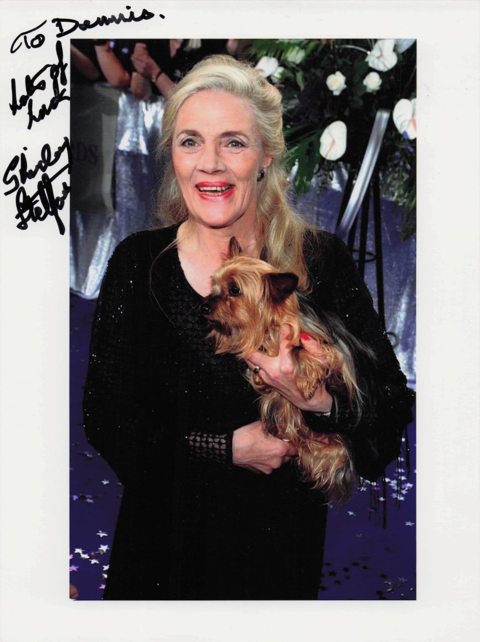 Shirley Stelfox Emmerdale 2002 TV Soap Awards 8x6 Hand Signed Press Photo