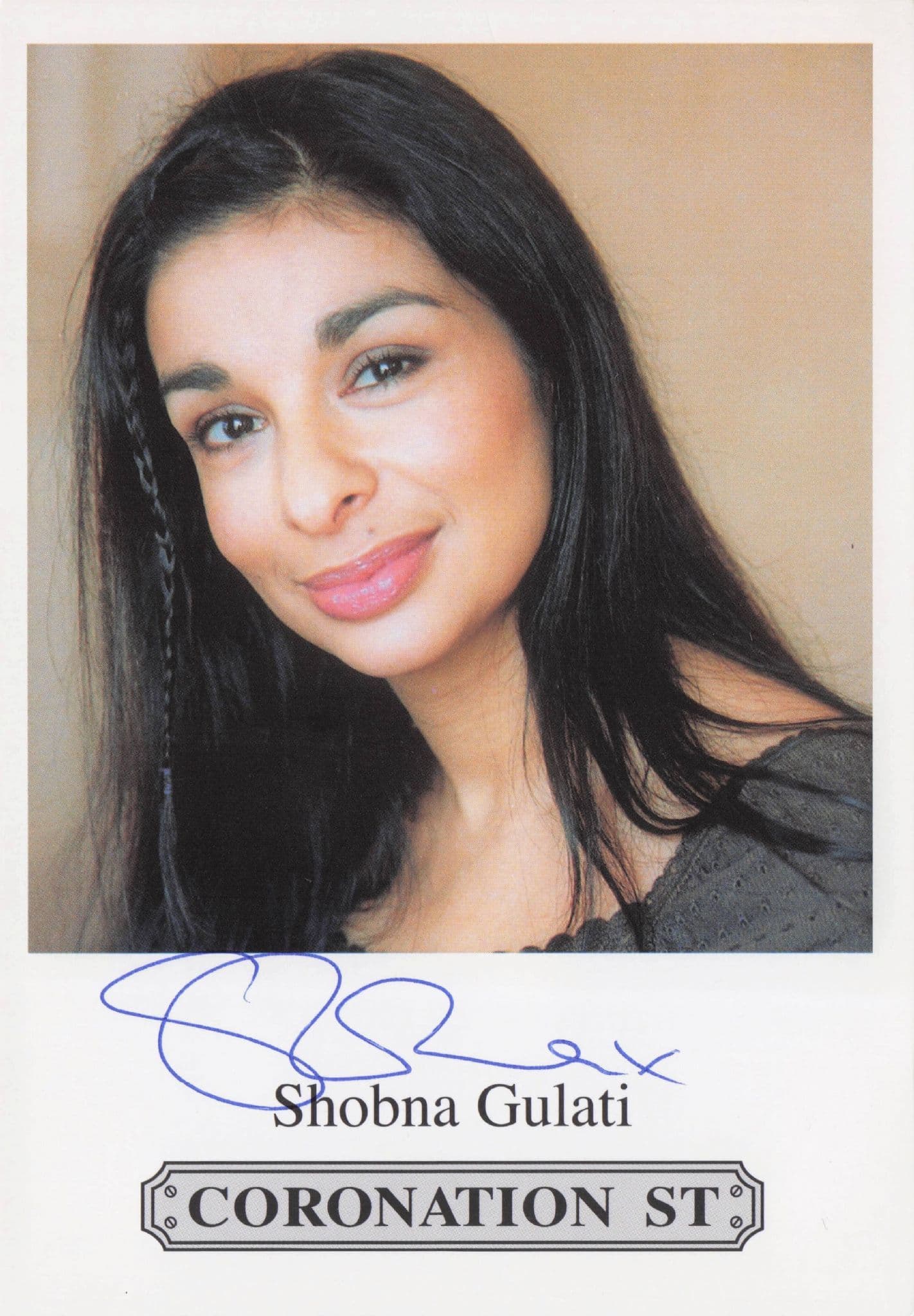 Shobna Gulati Coronation Street Hand Signed Cast Card Photo (1)
