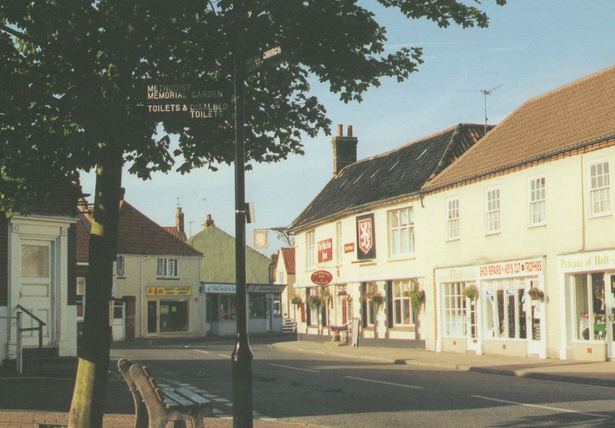 Shoe Repair Shop Key Cutters Chinese Takeaway Holt Norfolk Postcard