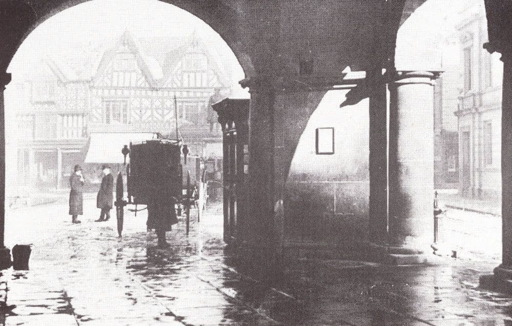 Shrewsbury Square 1903 Repro Disaster Weather Day Postcard