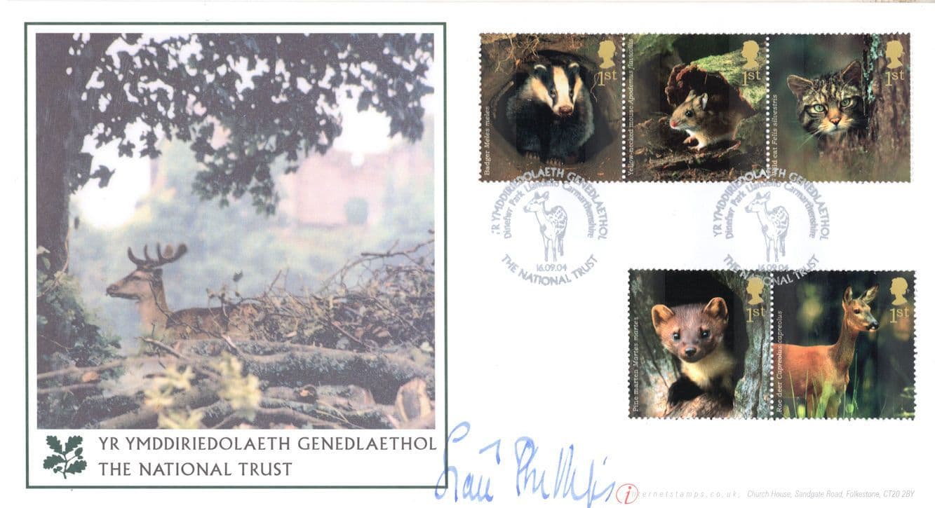 Sian Phillips of Dune I Claudius Welsh National Trust 2004 Hand Signed FDC