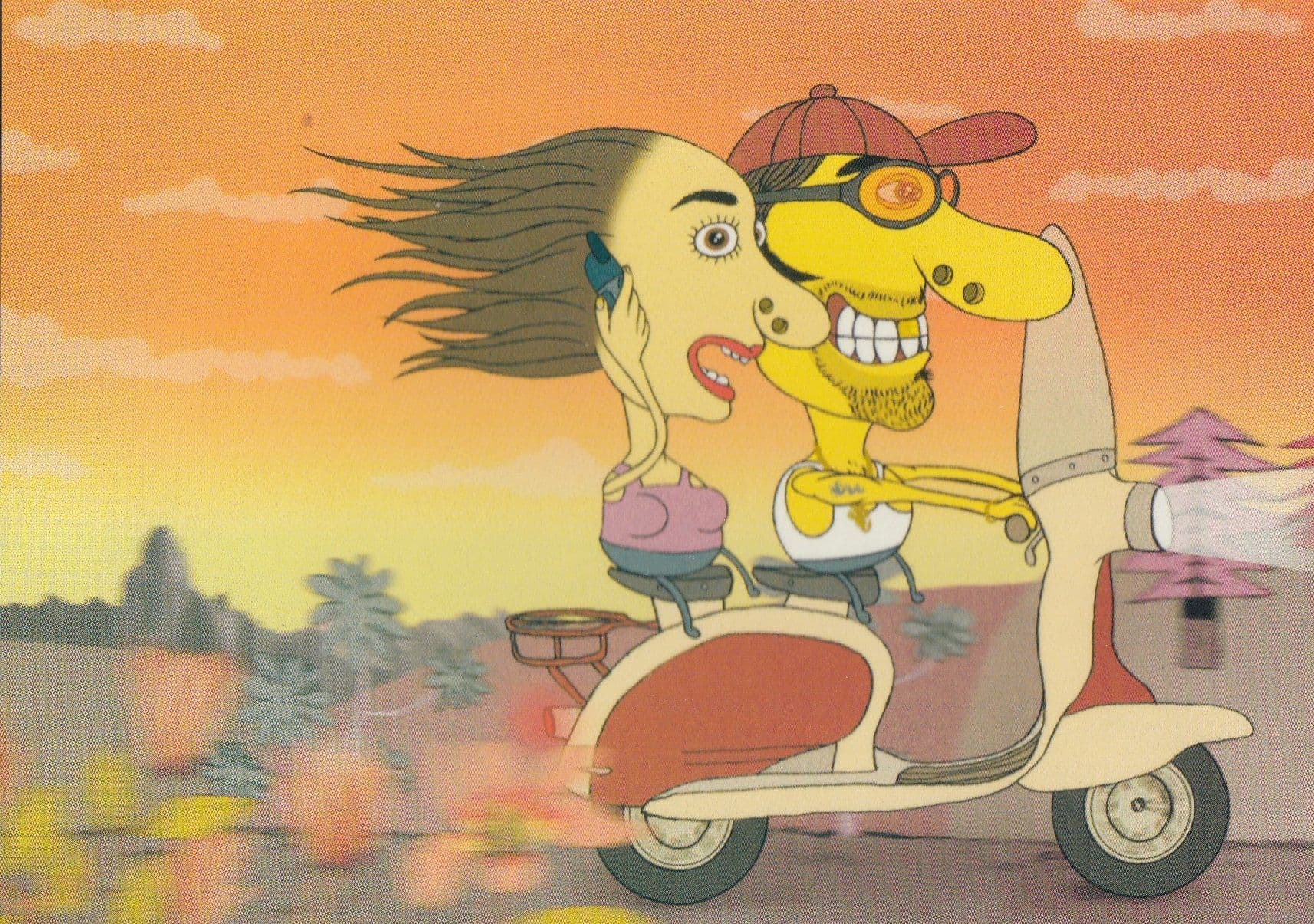 Siemans Wap Enabled C35i Mobile Phone Motorbike Advertising Postcard
