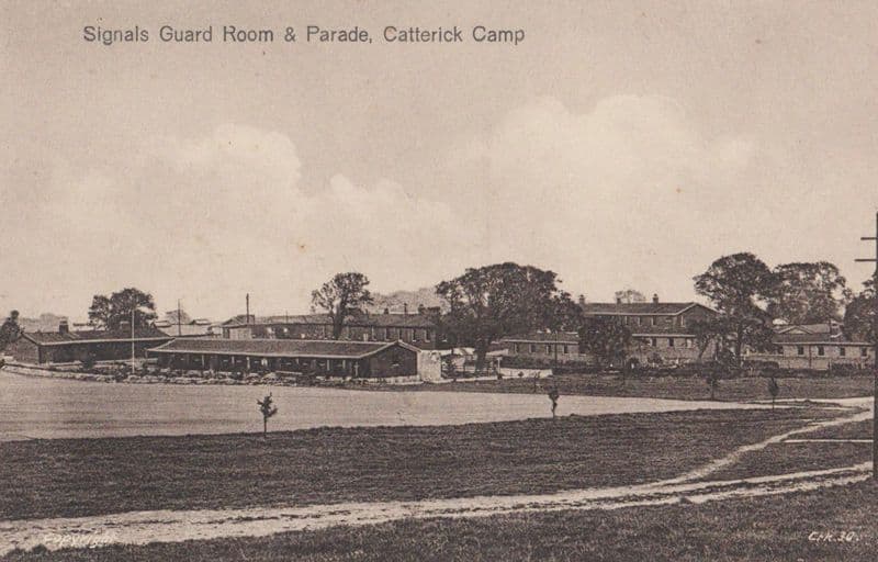 Signals Guard Room Catterick Barracks Military Yorkshire Antique Postcard