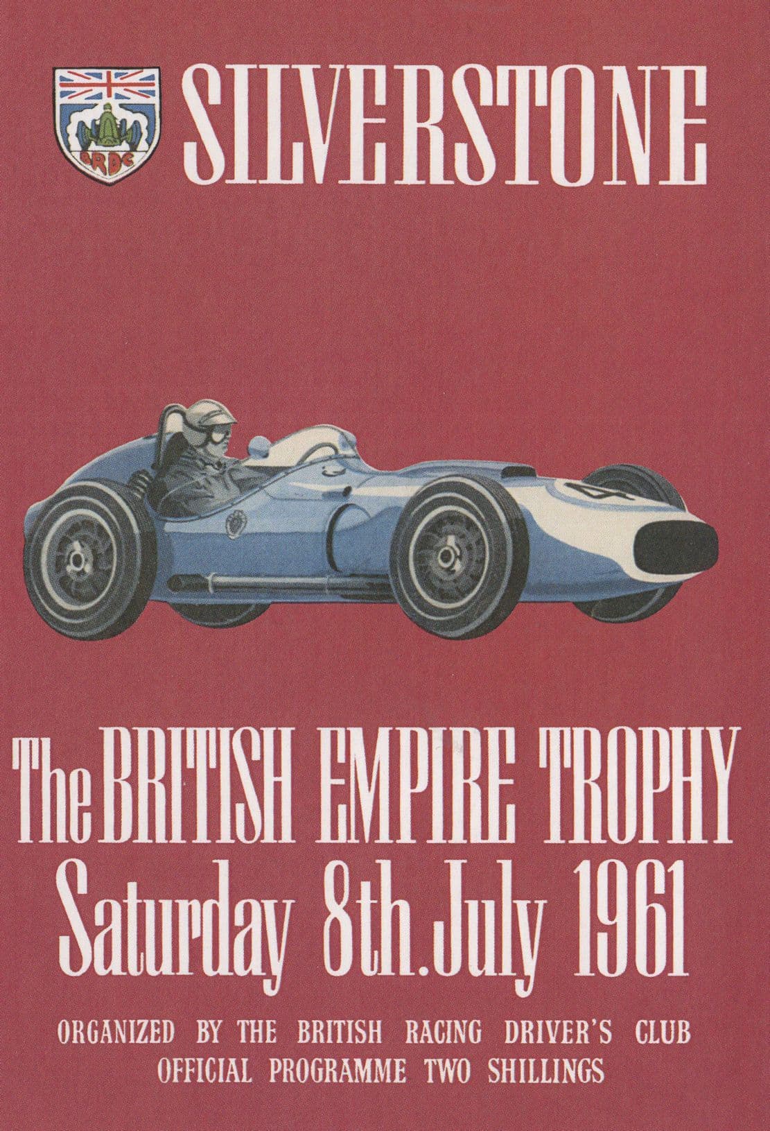 Silverstone 1961 Grand Prix British Empire Trophy Postcard
