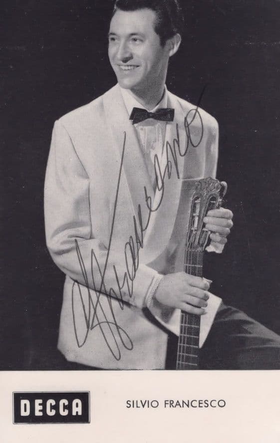 Silvio Francesco Decca Records LP Vintage Hand Signed Photo