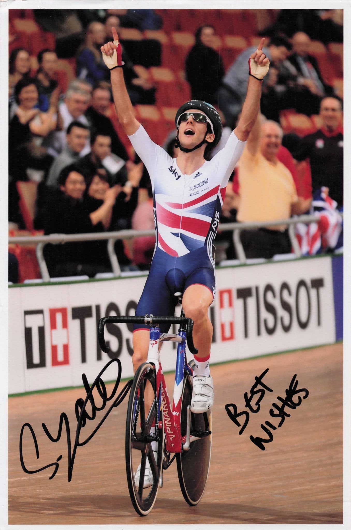 Simon Yates Britain Cycling 2013 UCI Race Victory 12x8 Hand Signed Photo