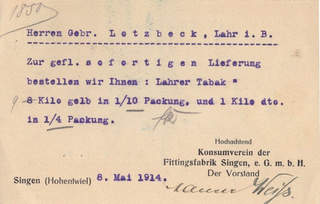 Singen Hohentweil German Volcano Trip WW1 Exploration Postcard