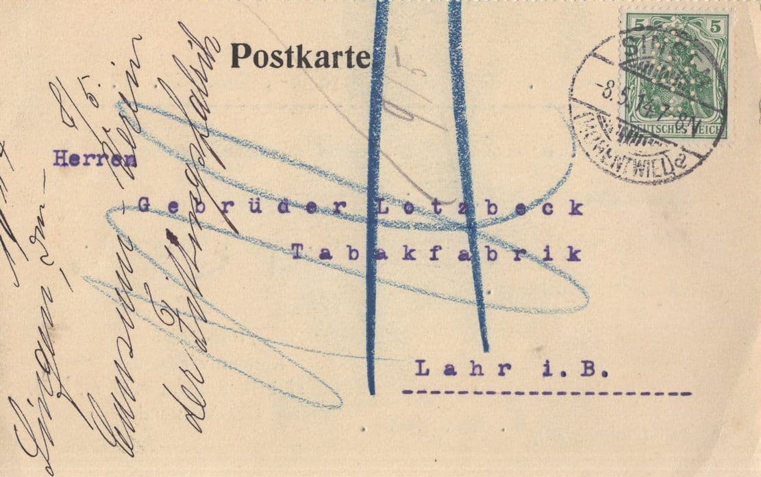 Singen Hohentweil German Volcano Trip WW1 Exploration Postcard