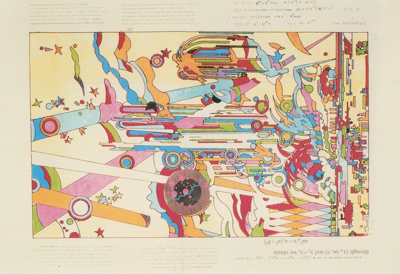 Sir Eduardo Paolozzi Image 9 From The Turning Suite Painting Postcard