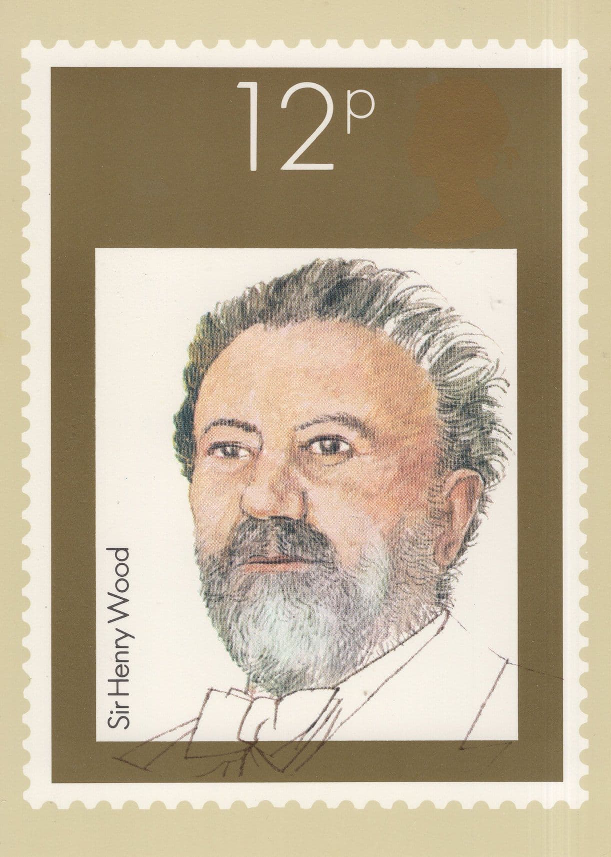 Sir Henry Wood Classical Music Conductor Royal Mail Postcard