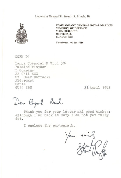 Sir John Alderson Policeman Steuart Pringle IRA 2x Mounted Signed Autograph s