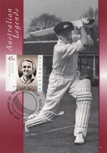 Sir John Olsen 1948 Cricket Tour Of England FDC Postcard