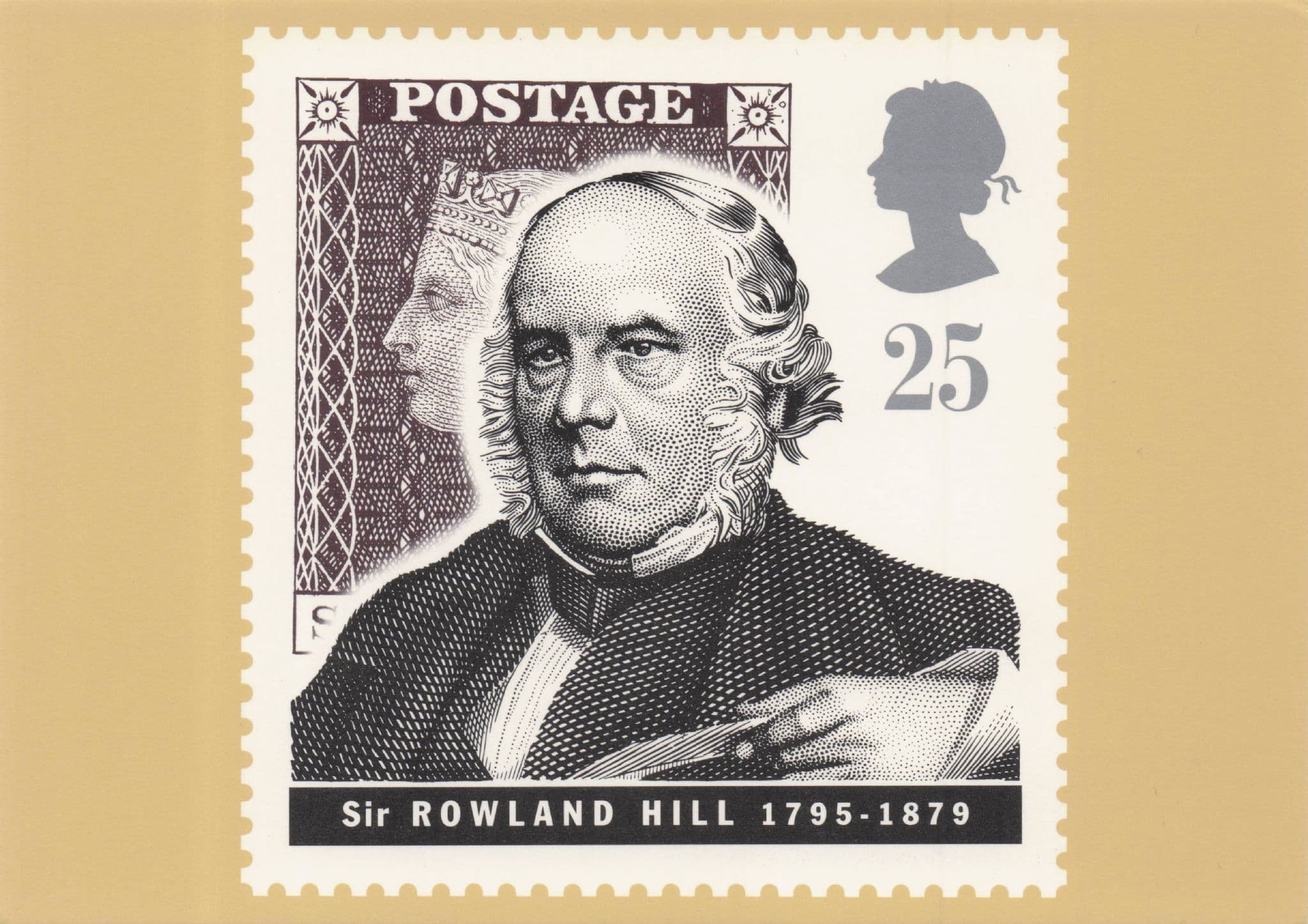 Sir Rowland Hill Victorian Royal Mail Historic Portrait Ltd Postcard