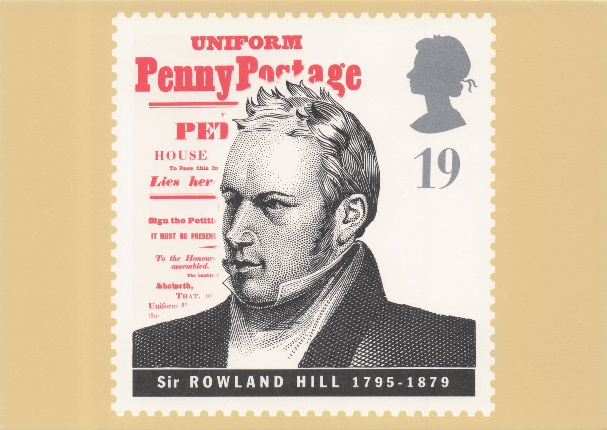 Sir Rowland Hill Victorian Royal Mail Historic Portrait Postcard
